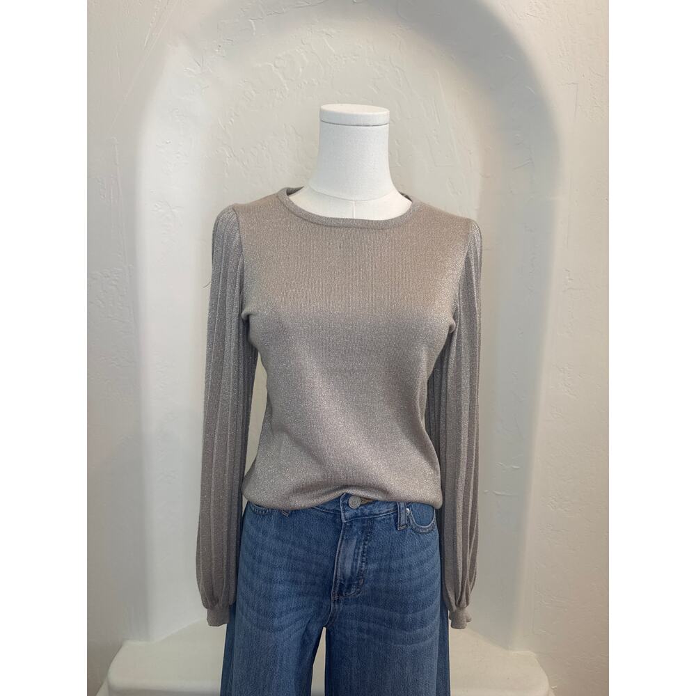 Catherine Malandrino Metallic Shimmer Sweater – Size Medium (NWT)